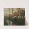 A River in Normandy with a Woman Carrying Water (circa 1894-1898) by Frits Thaulow