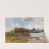 A River Landscape by Géza Mészöly