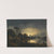 A River Landscape At Dusk With And Figures Walking Along A Path Towards A Village To The Left, A Church In The Distance by Aert van der Neer