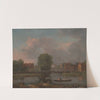 A River Landscape, possibly a View from the West End of Rochester Bridge by John Inigo Richards