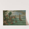 A river landscape with ferries and sailing boats by Jan Brueghel the Younger