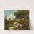 A river landscape with figures, a watermill beyond by Antonio Diziani