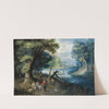A River Landscape With Figures by Balthasar Beschey