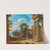 A river landscape with figures by ruins (17th Century) by French School