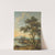 A river landscape with figures resting in the foreground and a washerwoman beyond by Giovanni Battista Cimaroli