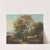 A river landscape with travellers on a path by Giovanni Battista Cimaroli