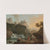 A Rocky Landscape With A fisherman And Travellers By A River With A Waterfall, An Aqueduct In The Distance by Claude-Joseph Vernet
