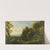 A Rocky Landscape With Three Fisherman By A Lake, A Ruined Castle On An Outcrop Beyond by Richard Carver