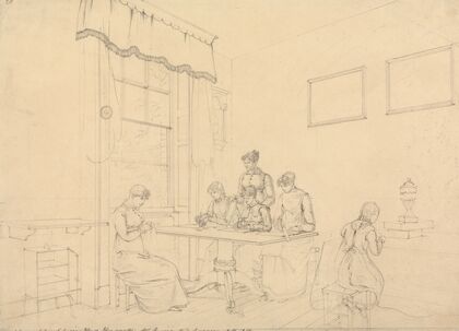 A Room at Great Grove House, Kensington, Mrs. Bavizzetti’s Seminary