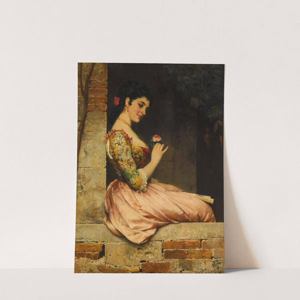 A Rose by Eugen von Blaas