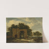 A Ruined Castle Gateway, Possibly The Archway Of Huis Ter Kleef by Jacob van Ruisdael