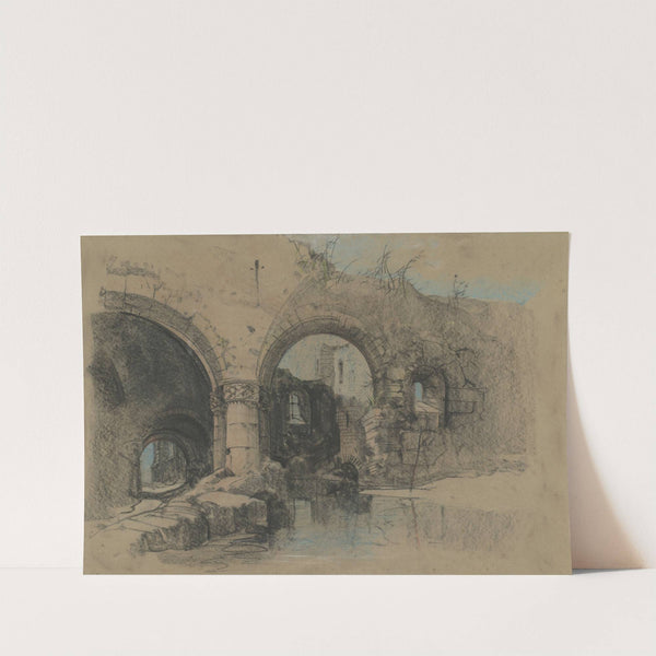 A Ruined Castle by Henry Bright