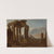 A ruined classical temple of the Tuscan order with figures by Giovanni Ghisolfi