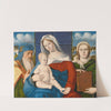 A Sacra Conversazione; The Madonna And Child With Saint Simeon And A Female Saint by Marco Bello