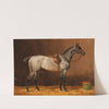 A saddled horse in a stable (1903) by Emil Volkers