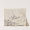 A Sailing Vessel in Rough Seas, Hastings by Thomas Hastings