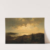 A Scene at Dusk in Norway by Hans Gude