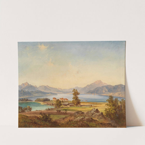 A Scene by Lake Millstättersee, Carinthia by Jakob Canciani