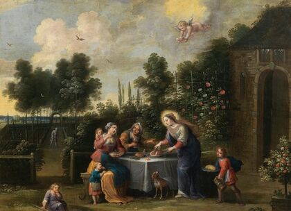 A scene from the life of Saint Elizabeth of Hungary