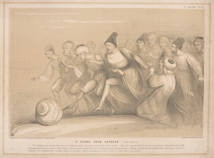A scene from Vatheck (1845)