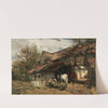 A Scene of Daily Life in a Farmyard by Wilhelm Velten