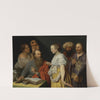 A Scholar In His Study With Figures With Masks, Possibly An Allegory by Willem van der Vliet