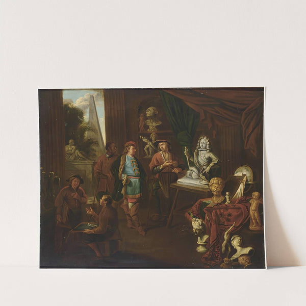 A sculptor’s studio by Balthasar Van Den Bossche