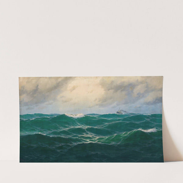 A Seascape with Steamer on the Horizon by Max Jensen