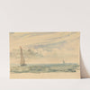 A Seascape with Two Sail Boats by John Constable