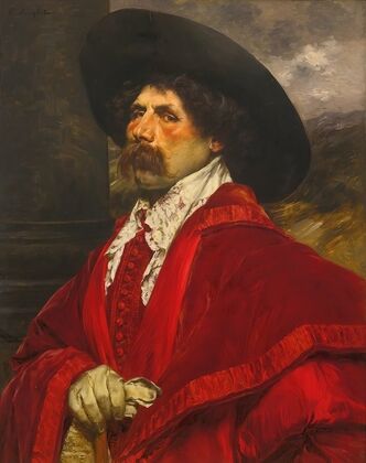 A seated Cavalier