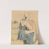 A Seated Peasant Woman by Samuel Prout