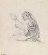 A Seated Woman in Roman Dress, Spinning