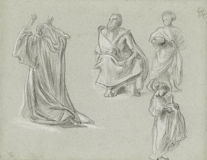 A sheet of figure studies