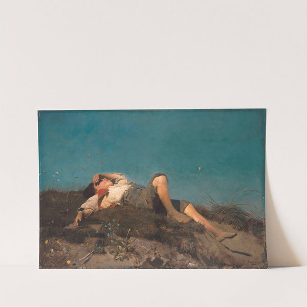 A shepherd boy (1860) by Franz von Lenbach