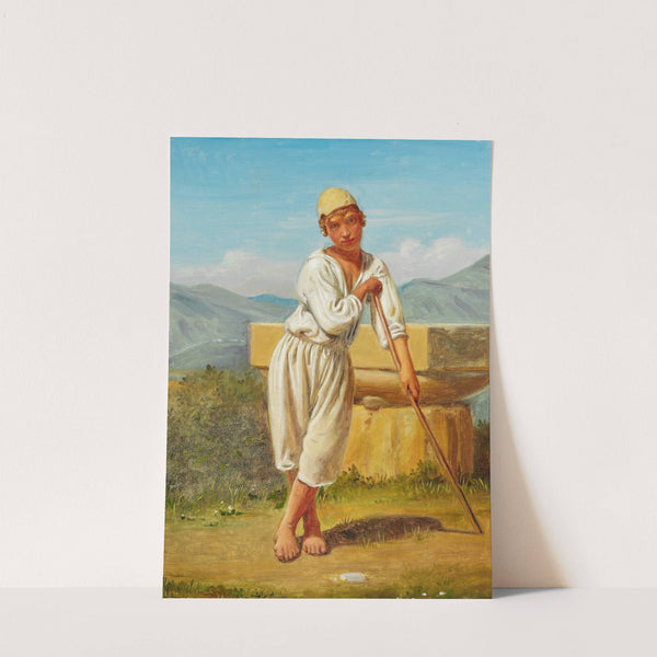 A shepherd boy from Pæstum by Constantin Hansen