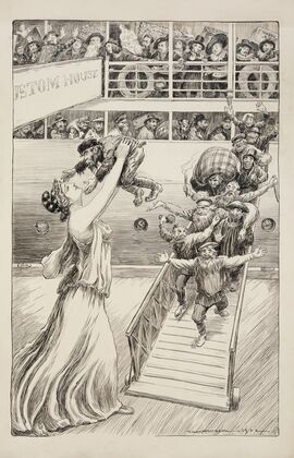 A ship disembarking (1903)