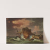A shipwreck in a storm by Francesco Fidanza