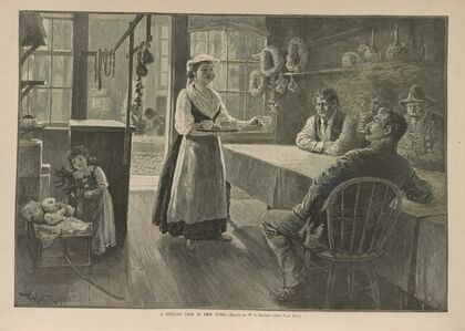 A Sicilian café in New York (1889)