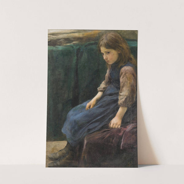 A Sitting Girl by František Šindelář