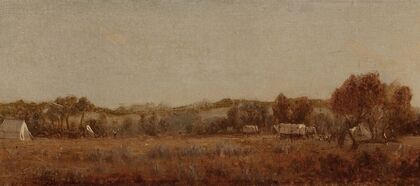 A Sketch at the Camp on the La Bonté, Wyoming Territory (1870)