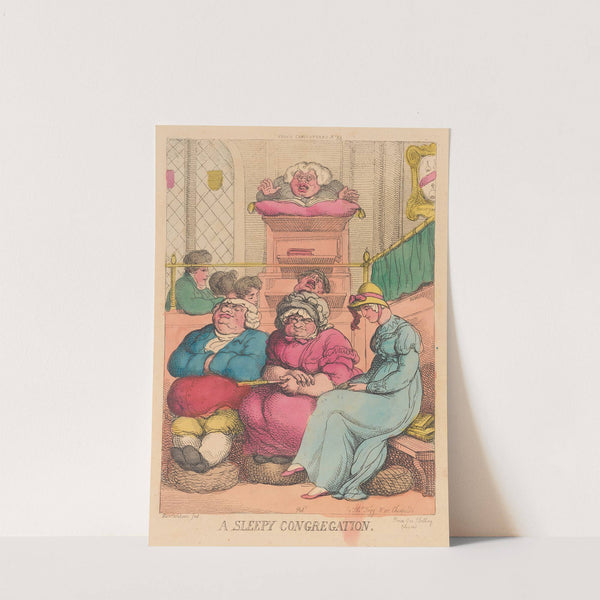 A sleepy congregation by Thomas Rowlandson