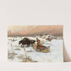 A Sleigh Ride in Winter (1890) by Jaroslav Věšín