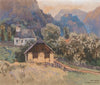A small church and a shed in Johnsbach Gesäuse mountains