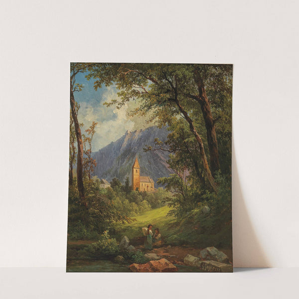 A Small Church in the Mountains by Georg Geyer