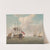 A Small Man-O&#039;war At Anchor With Cutters Under Sail by Charles Brooking