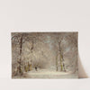 A snow covered path in winter by Louis Apol