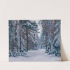 A Snowy Path in the Forest by Stanislav Yulianovich Zhukovsky