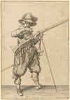 A Soldier on Guard Blowing the Match (1597)