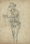 A soldier with a knife