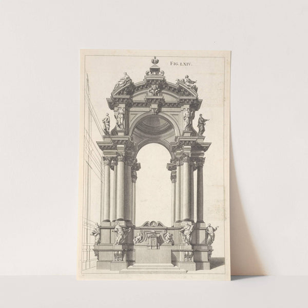 A square design in perspective. by Andrea Pozzo